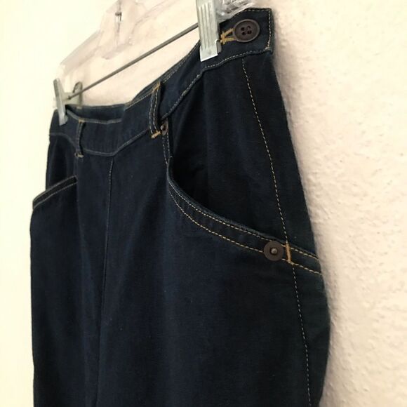 Vintage Casual Corner high rise dark wash straight leg denim jeans 8* - Picture 6 of 8